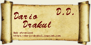 Dario Drakul vizit kartica